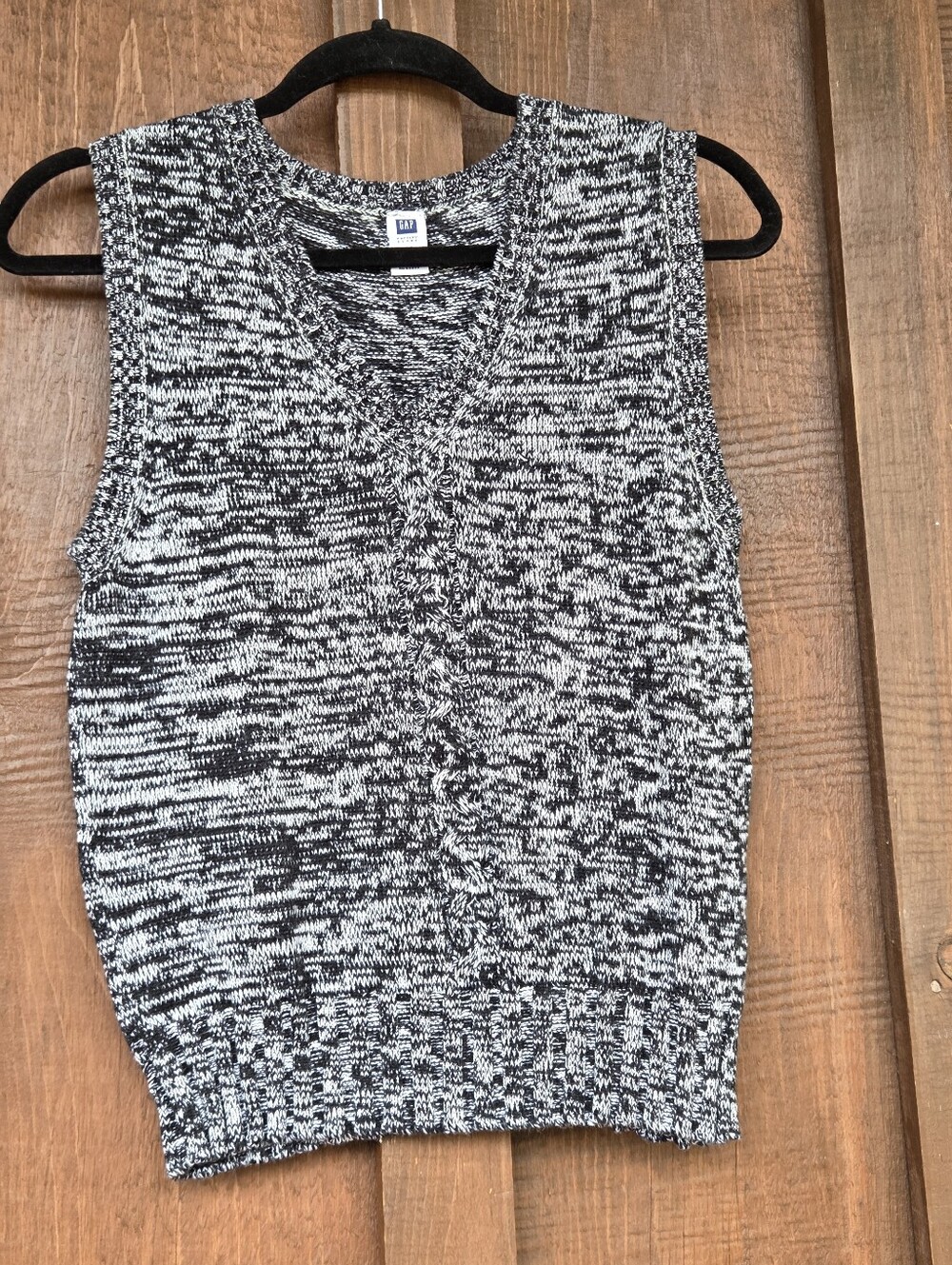 Vintage 90s Gap 100% Cotton Knit Sweater Vest